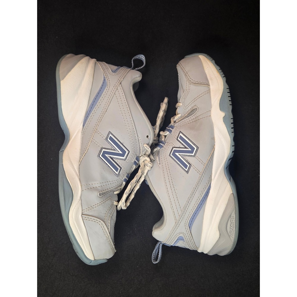 New Balance 608v4 Women Grey Blue Cross Training Shoes WX608CL4 Size 6 Wide